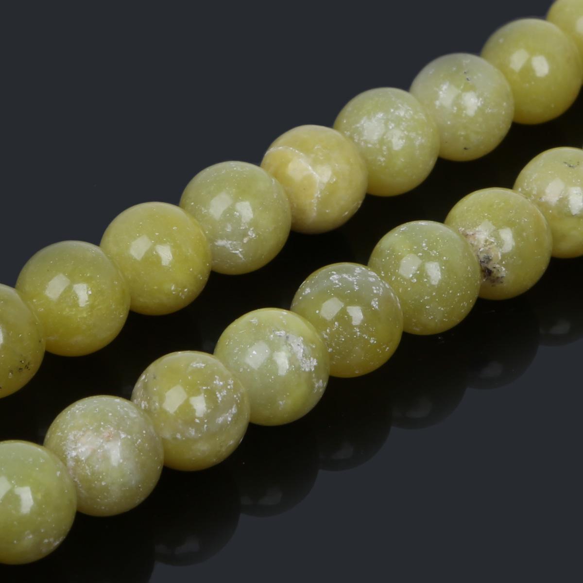 

4/6/8/10 мм лимонно-желтые нефритовые бусины для изготовления ювелирных изделий 15-дюймовые браслеты своими руками 10mm 39pcs