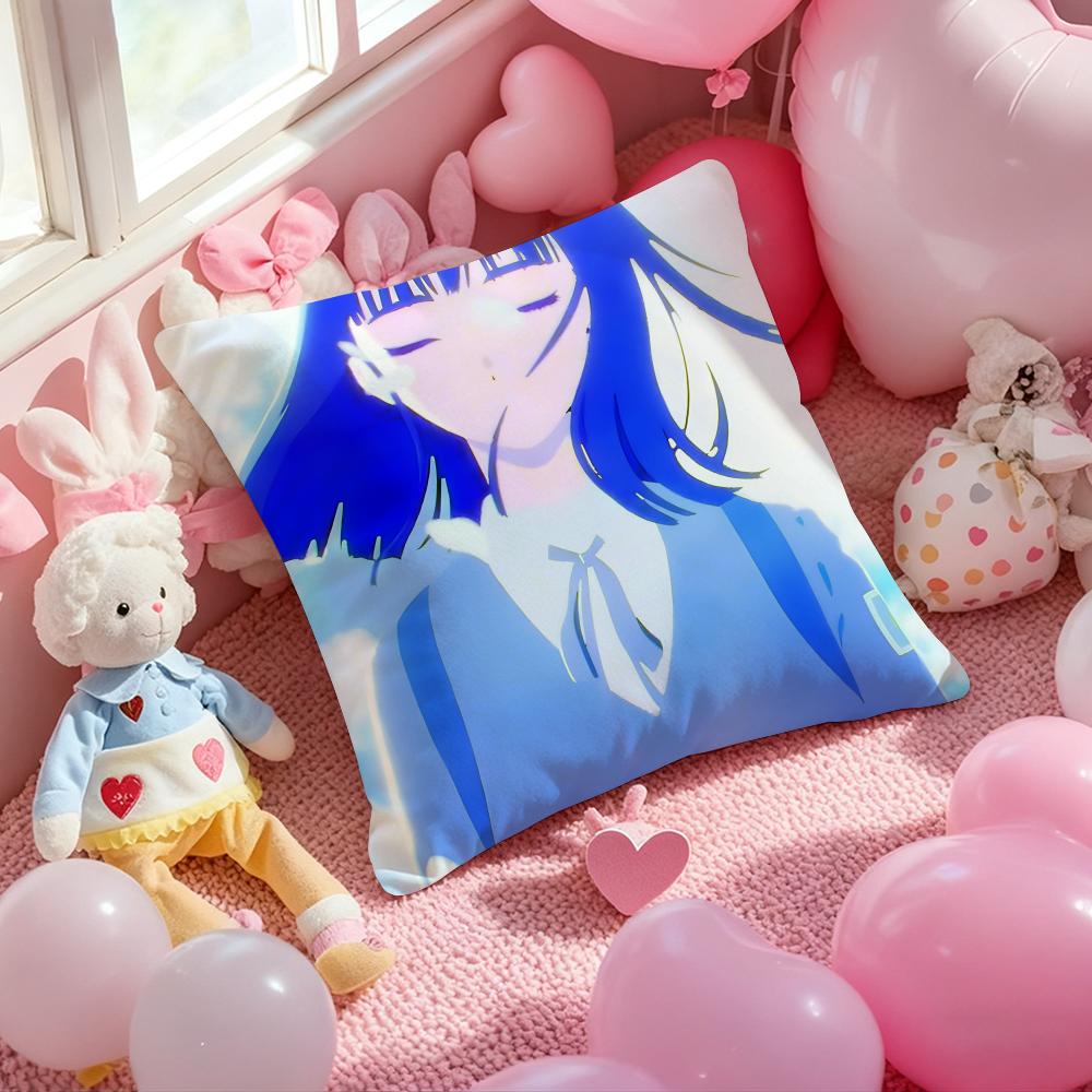 The Colors Within Anime Cushion Cover Pattern Printed Pillowcase for Living Room Sofa Cushion Cover & Bedroom Decor
