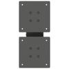 Vidaxl Coffee Table Legs, 2 Pcs, Anthracite, 40X(30-31) Cm, Steel