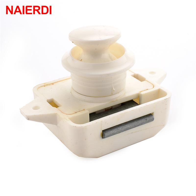 NAIERDI Camper Car Push Lock Diameter 26mm RV Caravan Boat Home Cabinet Drawer Latch Button Locks