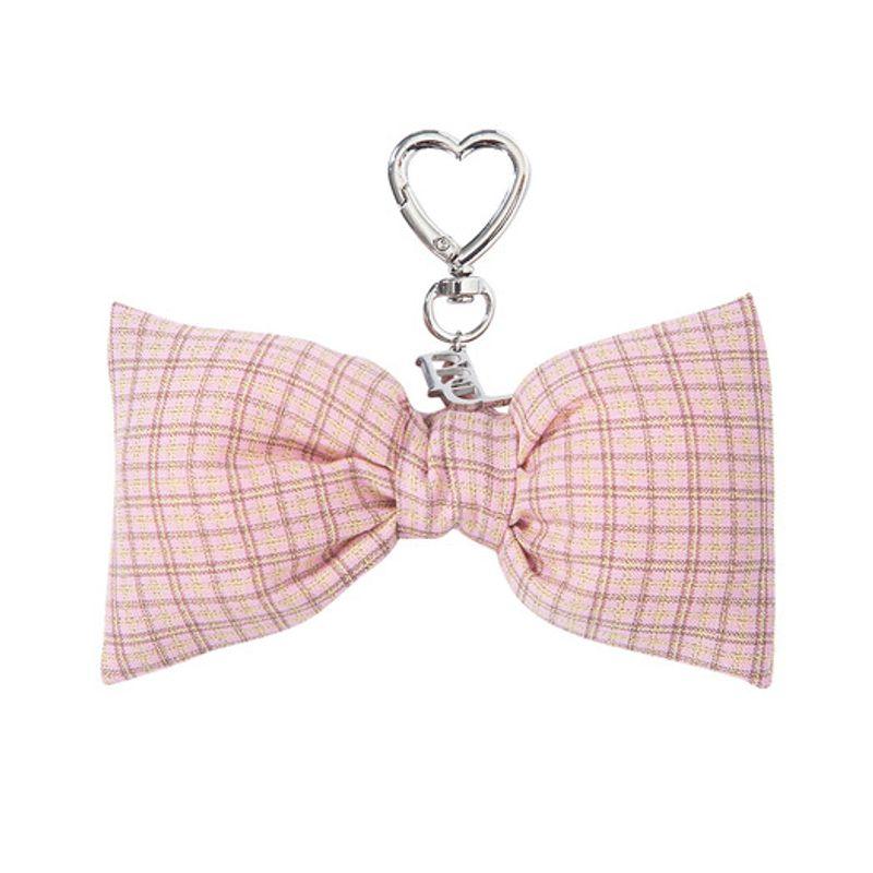 

bellialeu CHECK RIBBON KEYRING-PINK PINK OS