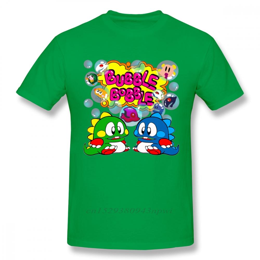 Bubble Bobble Retro  Console Game Tshirt Men New Custom Old School Game T Shirt Organic Cotton Plus Size Tee Camiseta