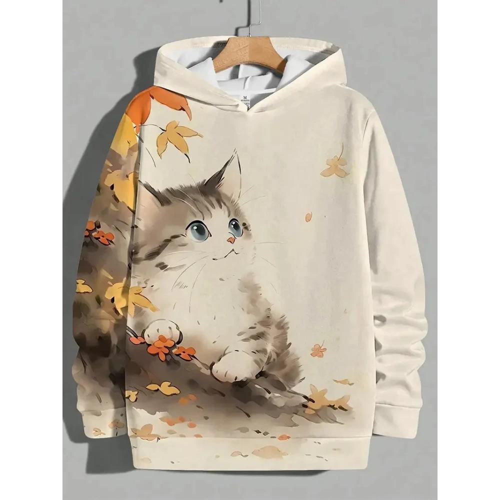 Men's Animal Print Versatile Comfort Sweatshirt Casual Simple Hoodies Sweatshirts Men’s