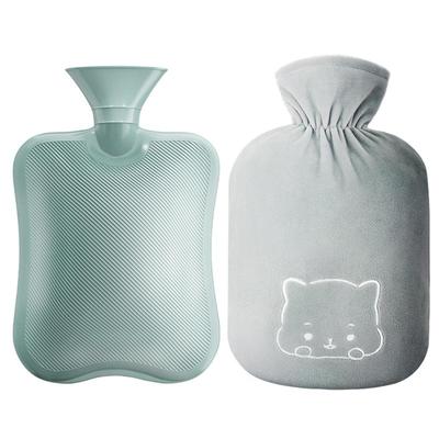 Water Injection Hot Water Bottle with Plush Cover