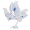 White, Glowing Feather Tree with LED Lights 50 Cm Multicolor - Glowing Decorations