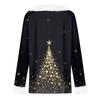 Langarmshirts für Damen, süße Oberteile, Weihnachtsdrucke, T-Shirts, Blusen, lässig, Übergröße, Basic-Oberteile, Pullover