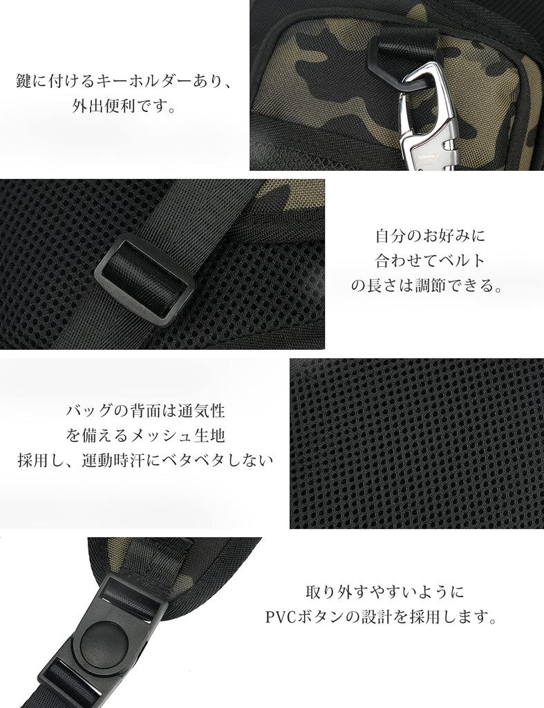 FOIROKASA Chest Running Wearable Smartphone Chest Adjustable Safety Tactical Black Bag, Bag, Fishing, Backpack, Mountaineering, Running, Fishing,