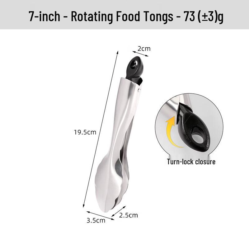 

Abdo Stainless Steel Rotating Food Tongs
