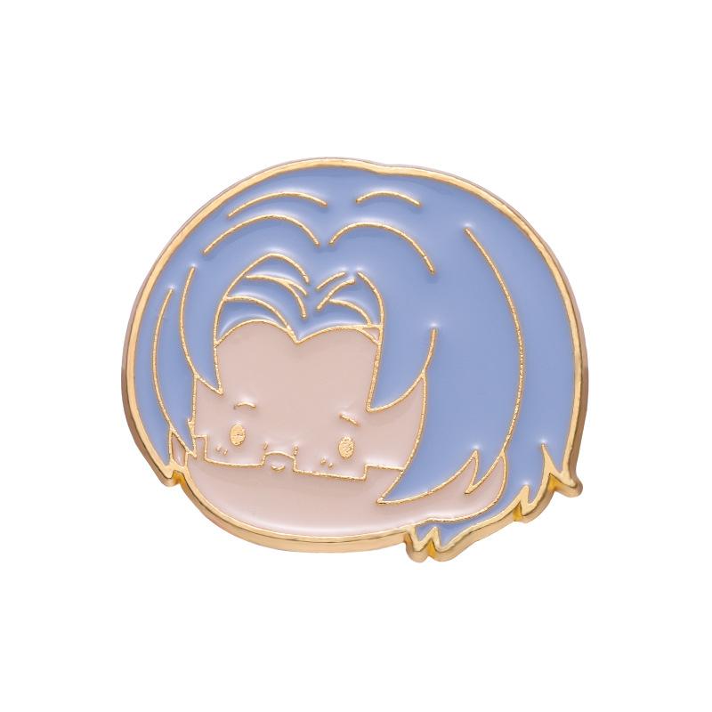 Anime Stylish Character Brooch Unique Metal Enamel Pin Trendy Fashion Accessory For Everyone