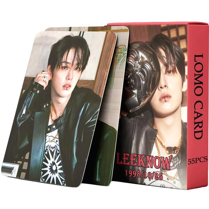 PYAJUU Stray Kids Photocards Kpop Stray Kids HOP Album Cards 55pcs SKZHOP HIPTAPE Set (HOP) Photocards Stray Kids Merch Felix Hyunjin STAY