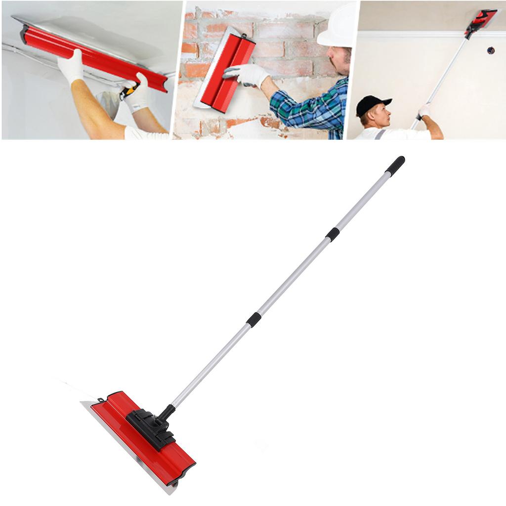 Drywall Skimming Blade Set with Extendable Handle 10 Inch 16 Inch 24 Inch Stainless Steel Skim Coat Blades for Walls Ceilings