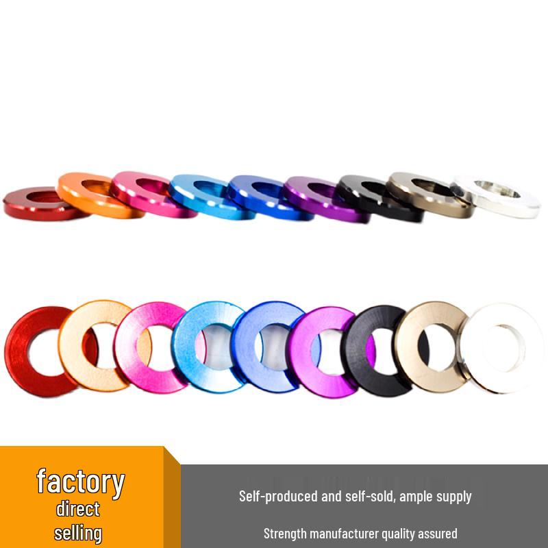 Colorful Aluminum Alloy Flat Washer & Spacer (M4/M5/M6/M8)