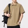 New Summer Men's Short-sleeved American Retro Basic Loose Polo Shirt Men's T-sleeved Short-sleeved