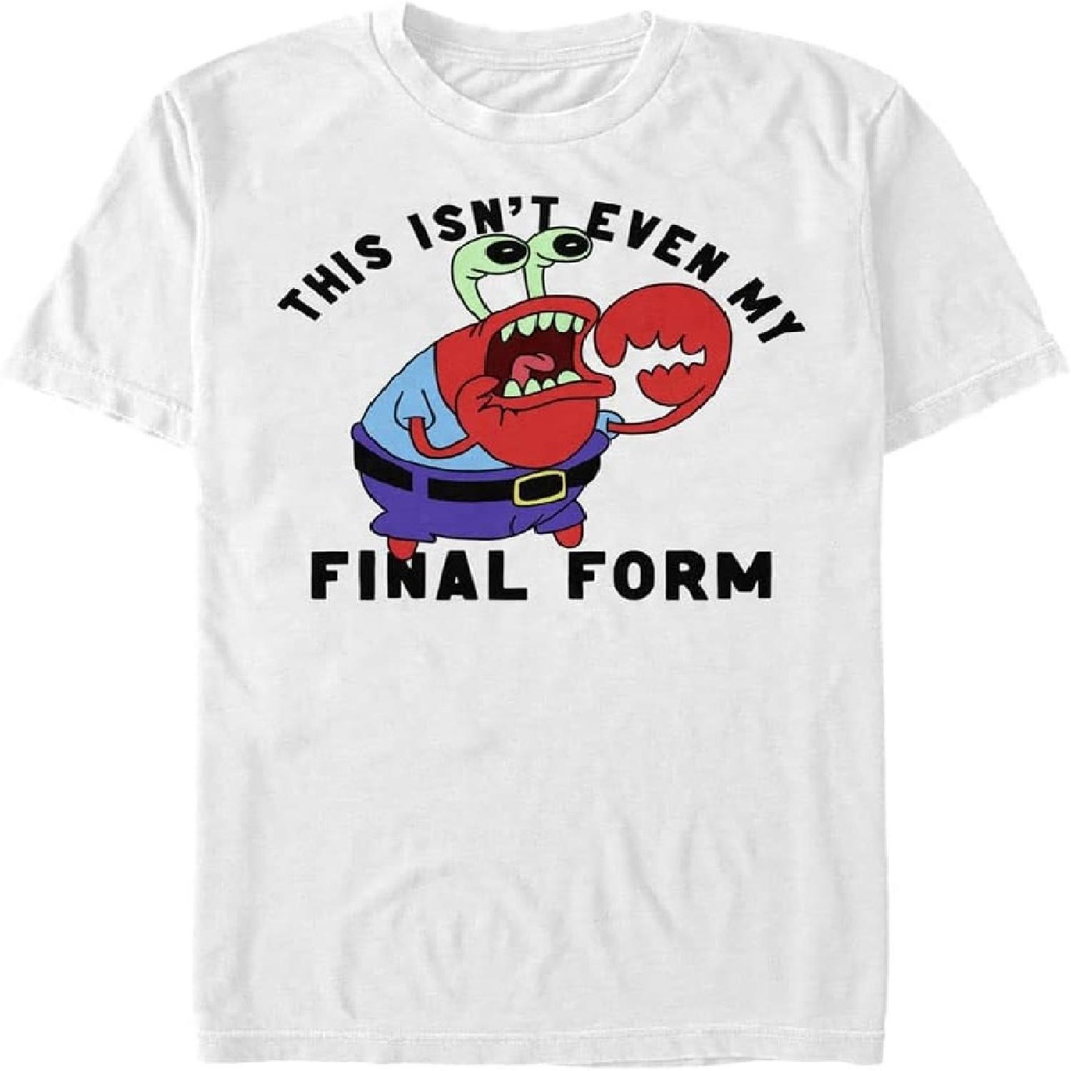 Nickelodeon Mens Krabs MemeT-Shirt XXXXXL белый