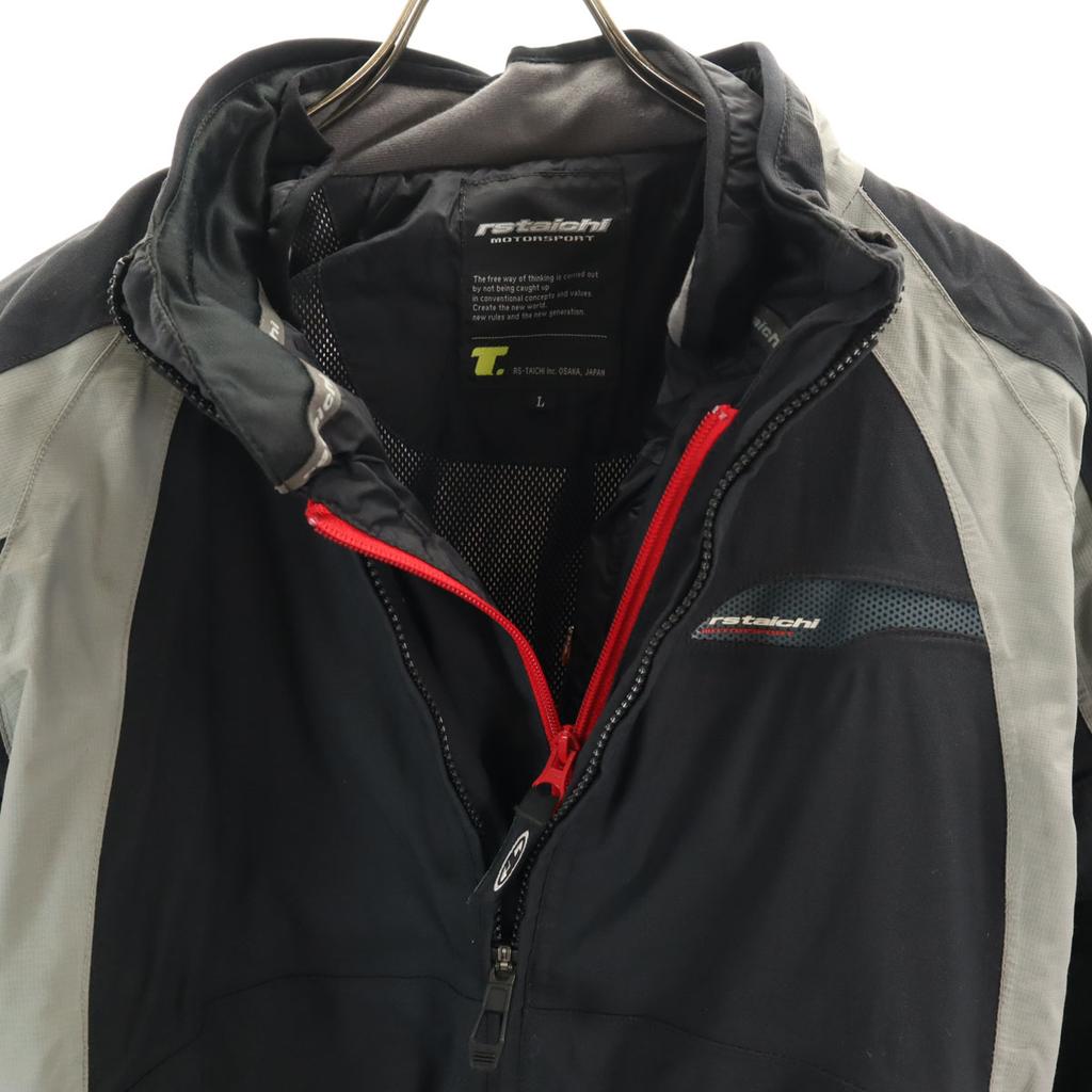 RS TAICHI bike riding Jacket L black RSJ681 Motorcycle with padded liner Men's Used