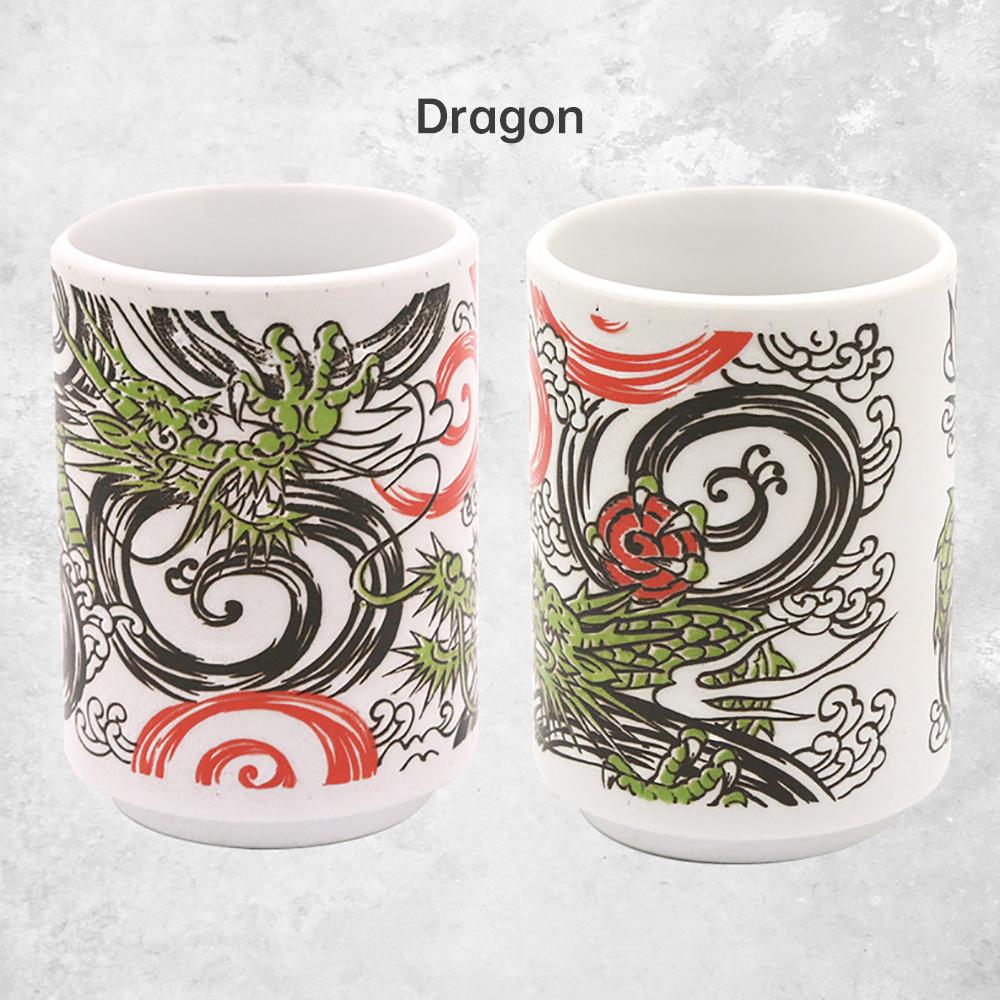 Japanese Impression Ceramic Mugs 300ml Tea Wine Sushi Sake Cup Funny Family Restaurant Decoration Travel Gift For Friends