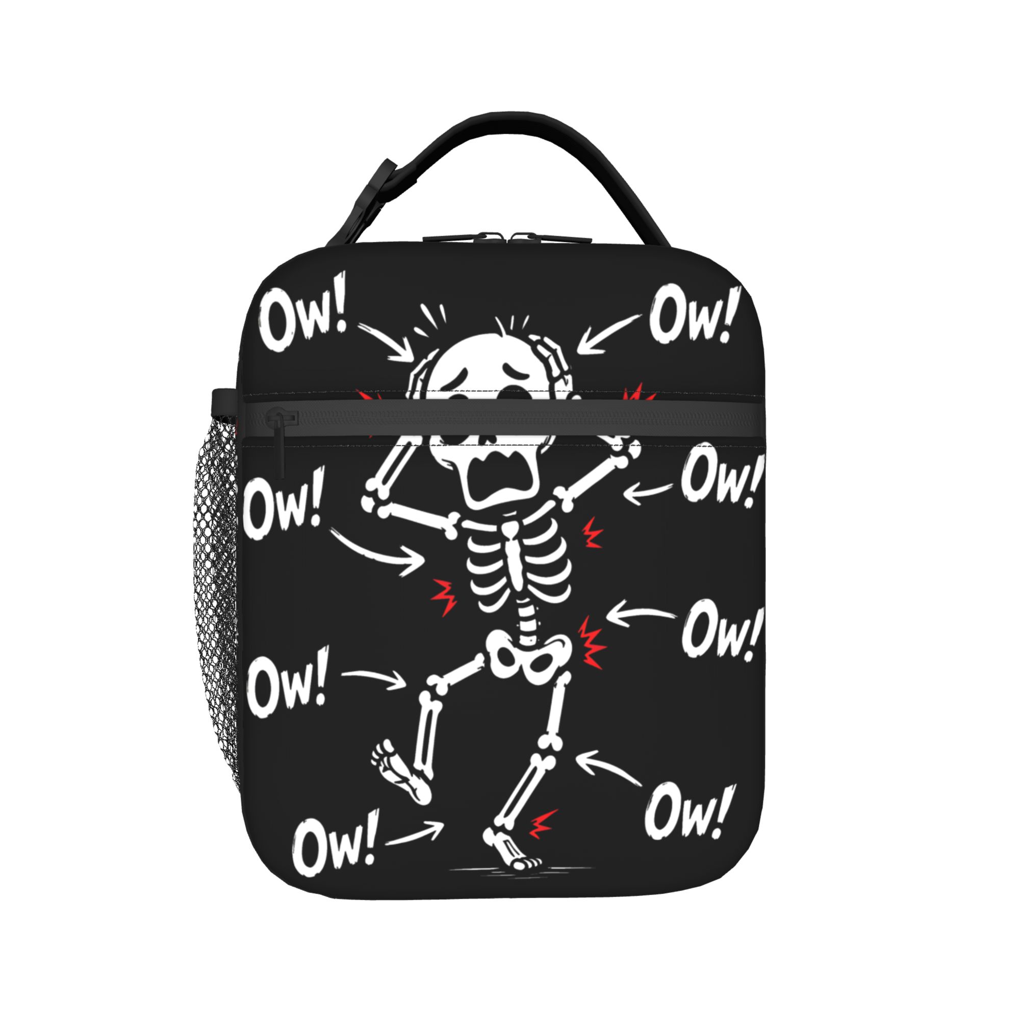 Ow Ow Ow Chronic Pain Funny Merch Insulated Lunch Bags For School Office  Food Storage Bag Portable Cooler Thermal Lunch Boxes One Size