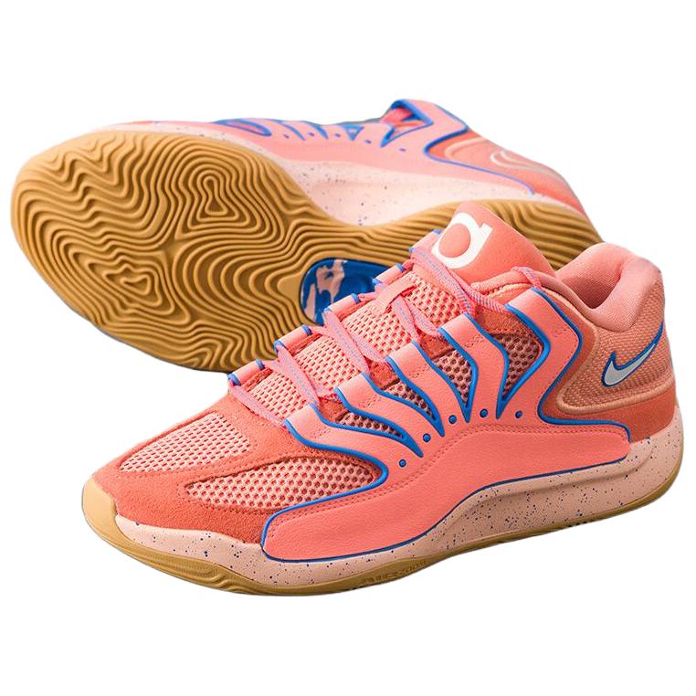 Nike KD 18 Wygodne Wszechstronne Oddychające Niskie Buty do Koszykówki Męskie sneaker Różowe HV1991-601