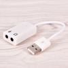 Usb Sound Adapter To 3.5Mm Mini Jack Audio & Microphone Mic For Skype Pc Laptop