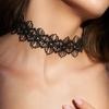 1pcs Cute Sweet Flower Lace Neck Strap Dressing Decoration Korean Style Hair Band Neckerchief Transparent Long Ribbon Head Scarf