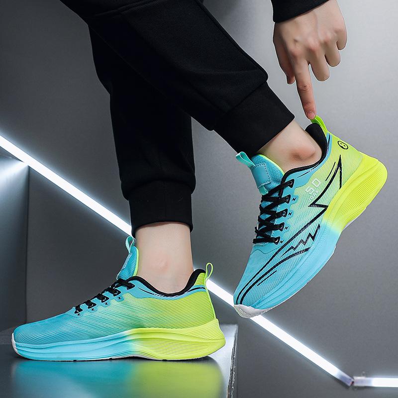 Summer Large Size 50 Lightweight Shock Absorption Red Rabbit Running Shoes Running Shoes Mesh Breathable Ultra-light Technology Sports Shoes Men