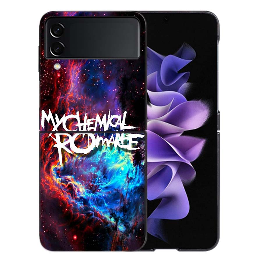 My Chemical Romance MCR Phone Case For Samsung Z Flip 6 7 5G Galaxy Z Flip 5 4 3 5G Cases Shockproof Hard Cover TPU