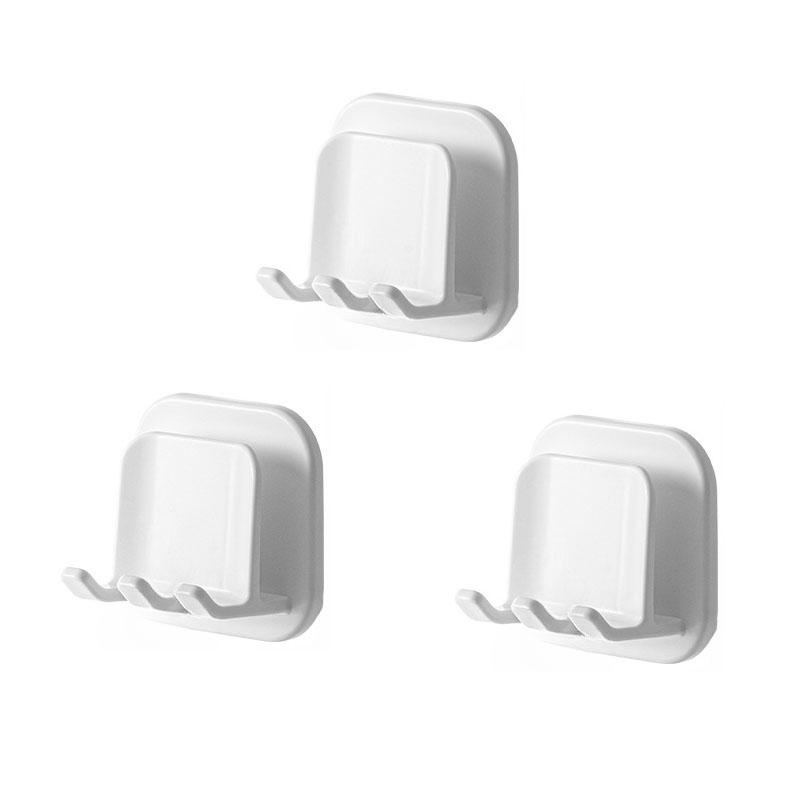 1/3/5pcs Toothbrush Holder Travel Rack Razor Toothbrush Storage Rack Wall-mounted Cup Holder Towel Hook Bathroom Accessories