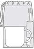 Skater Cup 21 x 15 Made in Bread Thief KB62 Children's Bag, cm, Japan, Design,
