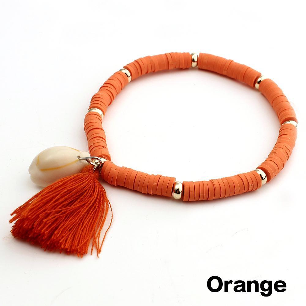 8 Colors Boho Shell Anklet Set Gold Ankle Bracelet Beaded Anklet Beach Footwear Accessories for Ladies and Girls