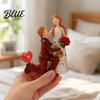 Exclusive Love Symbol Figurines for Decor Faceless Wedding Couple Figurine Resin Statue Romantic Proposal Tabletop Sculpture Living Room Ornament
