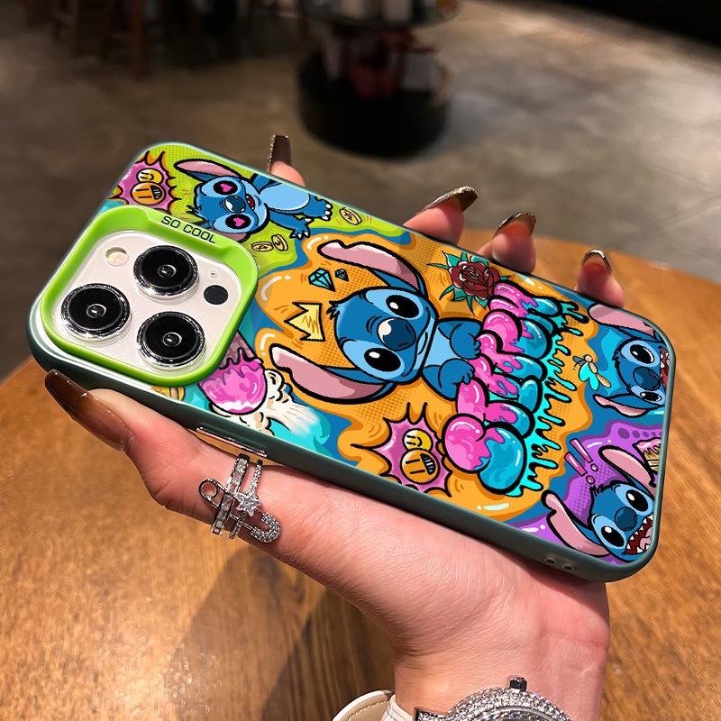 Stitch Silver Phone Case for iPhone 12/12 Pro Max/13/14/15 Plus/16/17