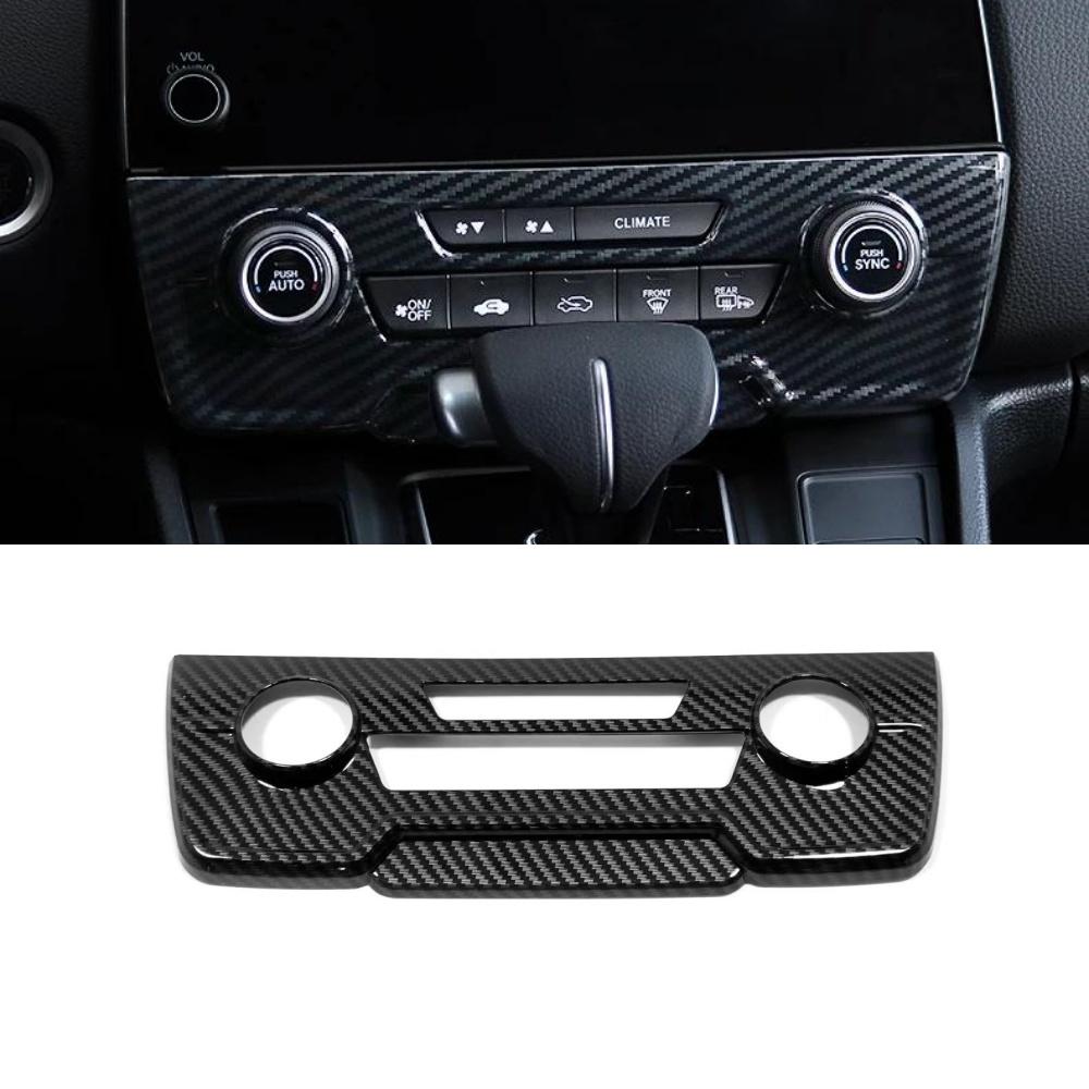 For Honda CRV CR-V 2017 2018 2019 2020 2021 ABS Chrome Car Air Conditioning Control Knob Panel Trim Cover Interior Accessories
