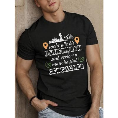 Fun German Men's Short Sleeve T-shirt ,Round Neck, Relaxed Fit,New Summer Style
