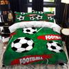 3D Football Print Duvet Cover Queen/King Size Soccer Sport Bedding Set for Boy Kids Gifts Ball Game Theme Quilt Cover Pillowcase