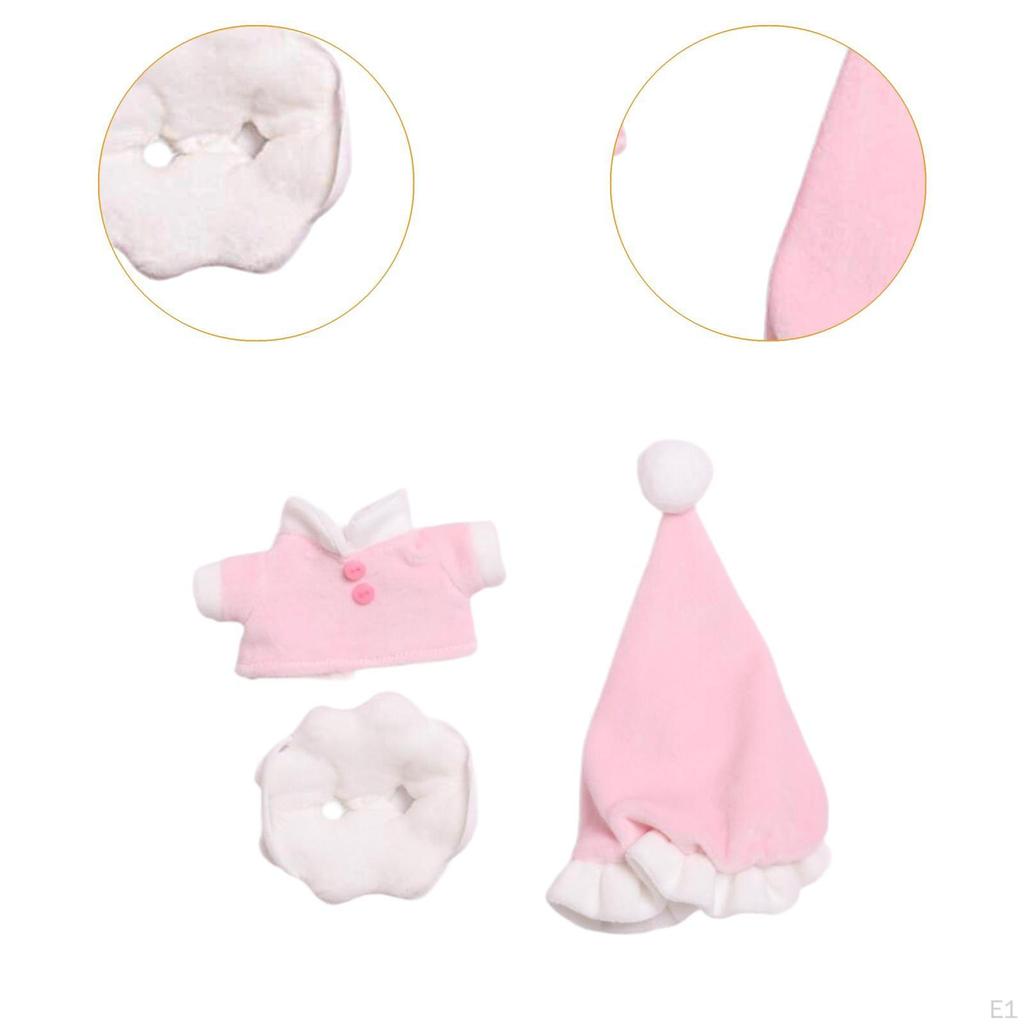 3 Pack Doll Set for Kids DIY Accessories 17cm Dolls
