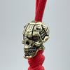 Brass Mechanical Skull Head Knife Beads Edc Diy Paracord Woven Bracelet Lanyard Pendant Accessories Outdoor Tool Hangings Charms