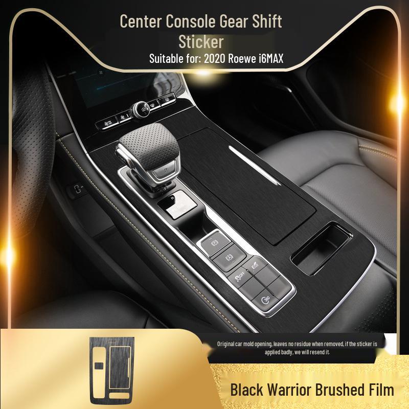 Black Warrior Brushed Car Sticker for Roewe i5/i6/i6max Interior Central Control Decoration