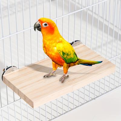 1 Piece of Accessory, Color and Style Shipped Randomly, Parrot Pet Platform, Wooden Standing Board Toy, Interactive Platform, Ladder Climbing Board,