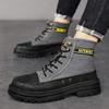Martin Boots Men's High Top 2025 Spring New Thick-soled Canvas Casual Boots Men's Tooling Versatile Locomotive Short Boots
