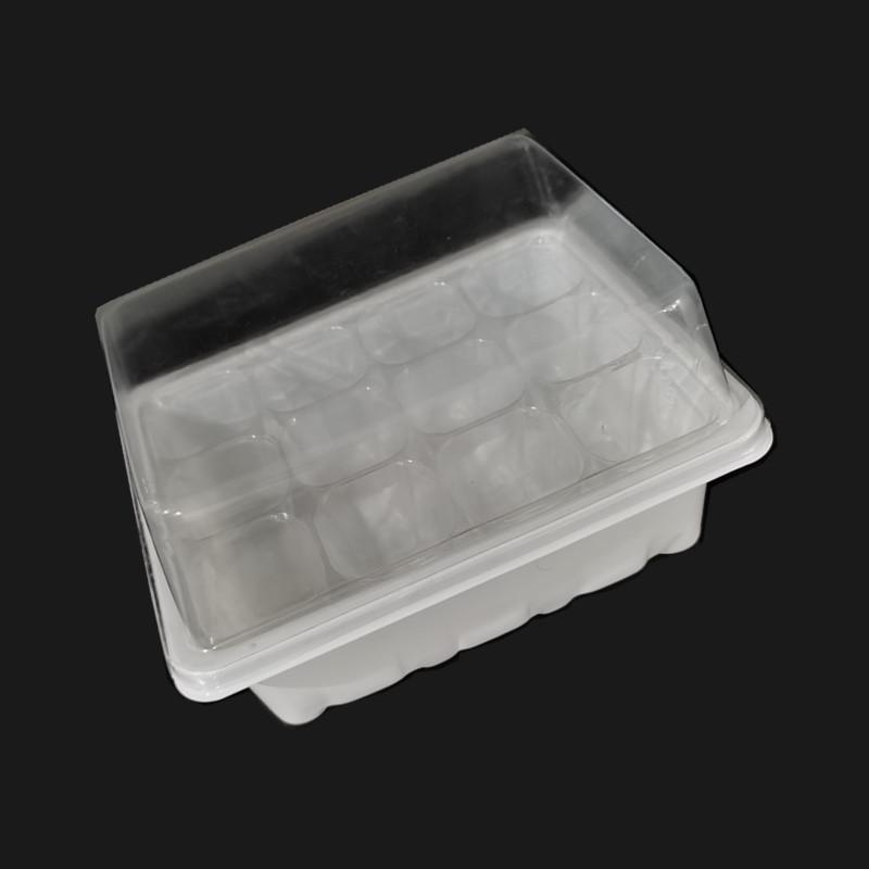 Gardening Seedling Tray Set: 6-Hole & 12-Hole Trays with Air Vents and Switchable Lids - 3 Pieces