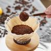 Pokaro Tea Coffee Paper Filter with Bamboo Cup Handmade Drip Coffee Coffee Present Dripper, Heat-Resistant Glass, Compatible, Stand, 1-4 Capacity,