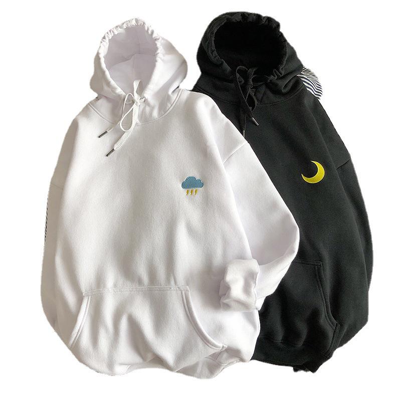 2026 Trendy Korean Style Women's Hoodie - Casual Hong Kong Style Plus Size Jacket for Couples