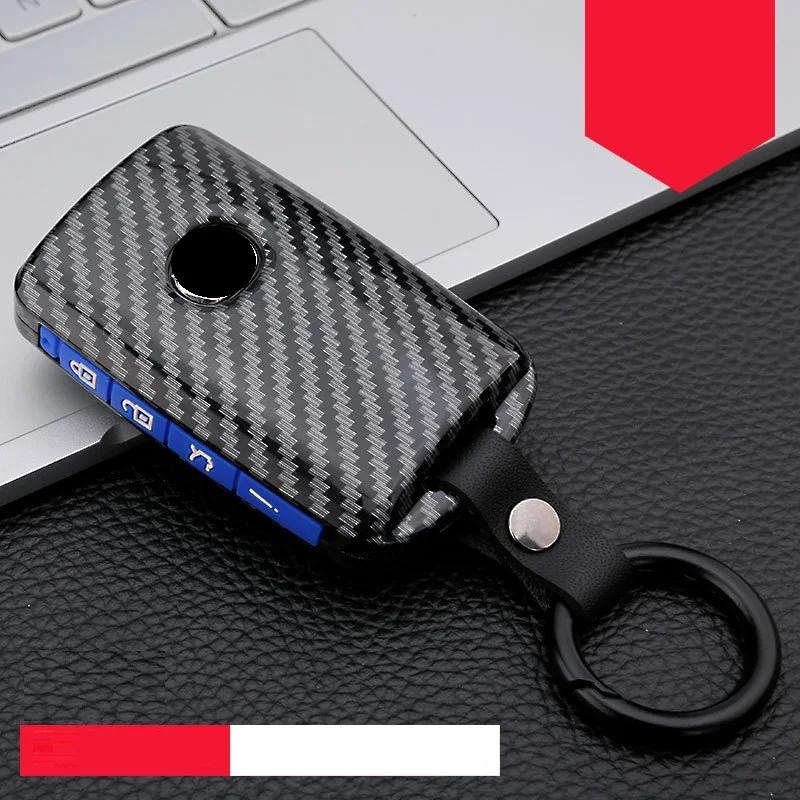 Interior Mouldings Carbon Fiber+Silicone Car Key Fob Cover Case For Mazda 3 Alexa CX-30 CX30 CX5 CX 5 CX-5 CX8 CX9 CX4 2019 2020