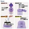Skater Mug Bottle 500ml Thermal/Cold Stainless Steel Water Bottle Kuromi Flower Wreath Sanrio SDPC5-A