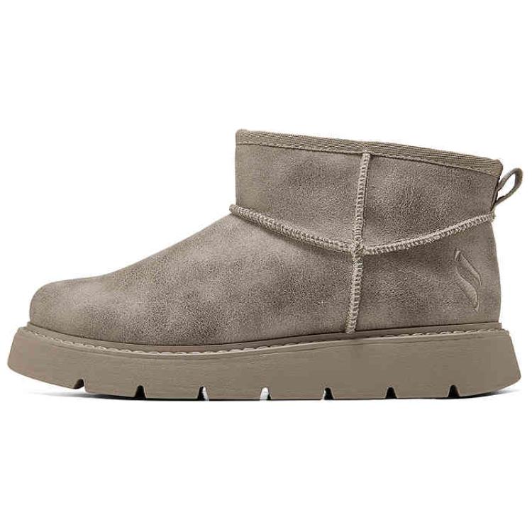 Skechers Comfortable Versatile Short Boots Women boots Gray Brown 169018-TPE 35