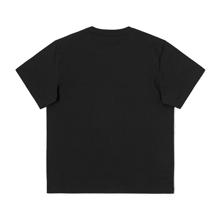 SS25 Comfortable Round Neck Denim Printed Logo Cool Short Sleeve T-Shirt Men T-Shirts Black LMT010237200231K11000