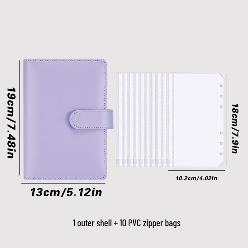 Macaron A6 Cute Loose-leaf Notebook with Magnetic Buckle