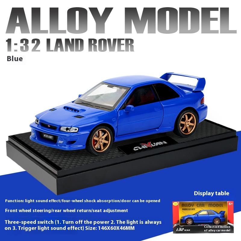 1/32 Scale Subaru Impreza Sti Car Model Sports Car Simulation Car Alloy Model Children's Toy Car Boy Collection Ornaments