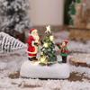 Christmas micro landscape mini luminous small house tabletop ornament Christmas tree ornament children's small gift
