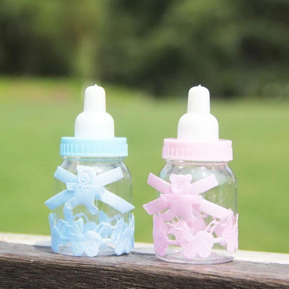 Cute Transparent Christening Party Favour Decoration Favour Bottle Candy Box Fillable Bottles